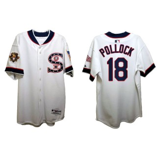 A.J. Pollock Chicago White Sox 1917 Throwback Independence Day Stars Stripes Jersey