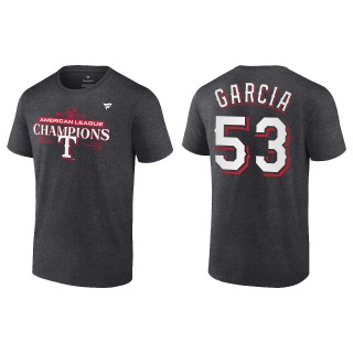 Adolis Garcia Texas Rangers Charcoal 2023 American League Champions T-Shirt