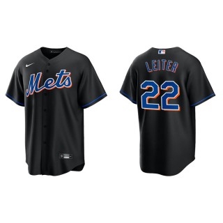 Al Leiter New York Mets Black Alternate Replica Jersey