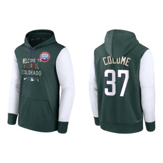 Alex Colome Colorado Rockies Green Authentic Collection 2022 City Connect Therma Performance Pullover Hoodie