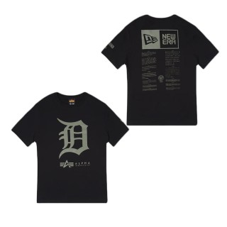 Alpha Industries X Detroit Tigers Black T-Shirt