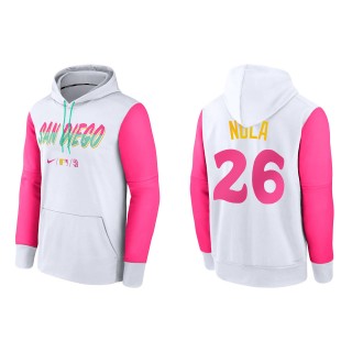 Austin Nola San Diego Padres White 2022 City Connect Authentic Collection Therma Performance Pullover Hoodie
