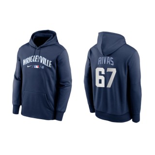 Alfonso Rivas Cubs Navy 2021 City Connect Pullover Hoodie