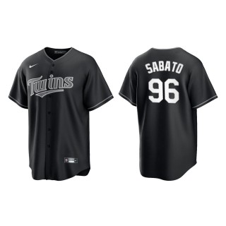 Aaron Sabato Twins Black White Replica Official Jersey