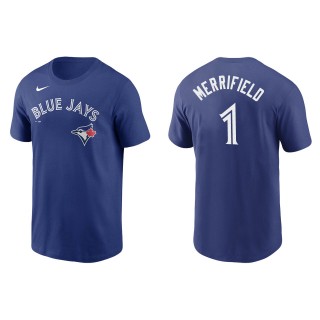 Men's Toronto Blue Jays Whit Merrifield Royal Name & Number T-Shirt