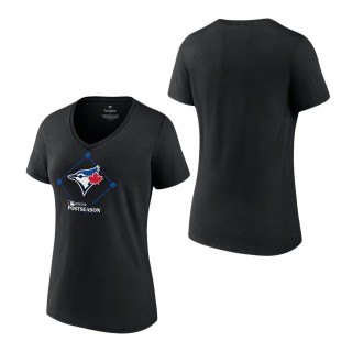 Women's Toronto Blue Jays Black 2023 Postseason Around the Horn T-Shirt